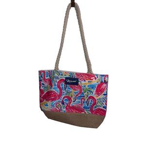 Flamingo Beach Tote